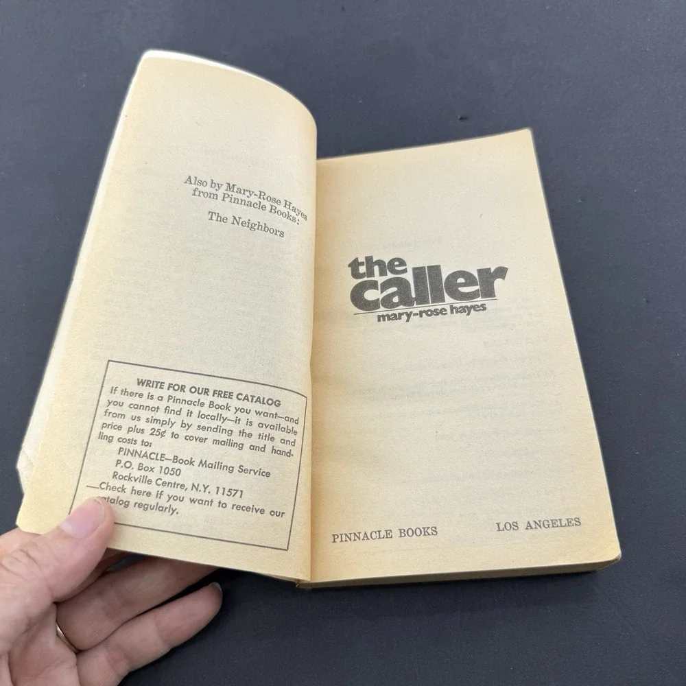 The Caller by Mary-Rose Hayes (1979 Paperback) RARE HORROR Telephone Booth cover